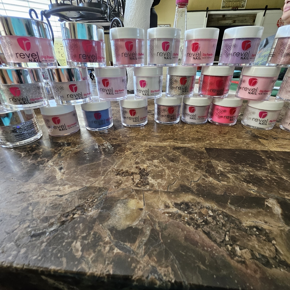 Revel Nail Dip Powder Set - Vibrant Pink and Red Shades